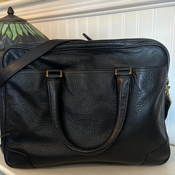 Vintage Coach briefcase messenger bag black with original paperwork receipt - Picture 10 of 16